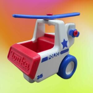 Vintage 1988 My First Tonka Police Helicopter #309 Preschool Toy